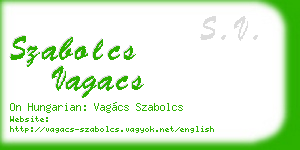 szabolcs vagacs business card